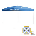 10' x 10' Blue Economy Tent Kit, Full-Color, Dynamic Adhesion (9 Locations)